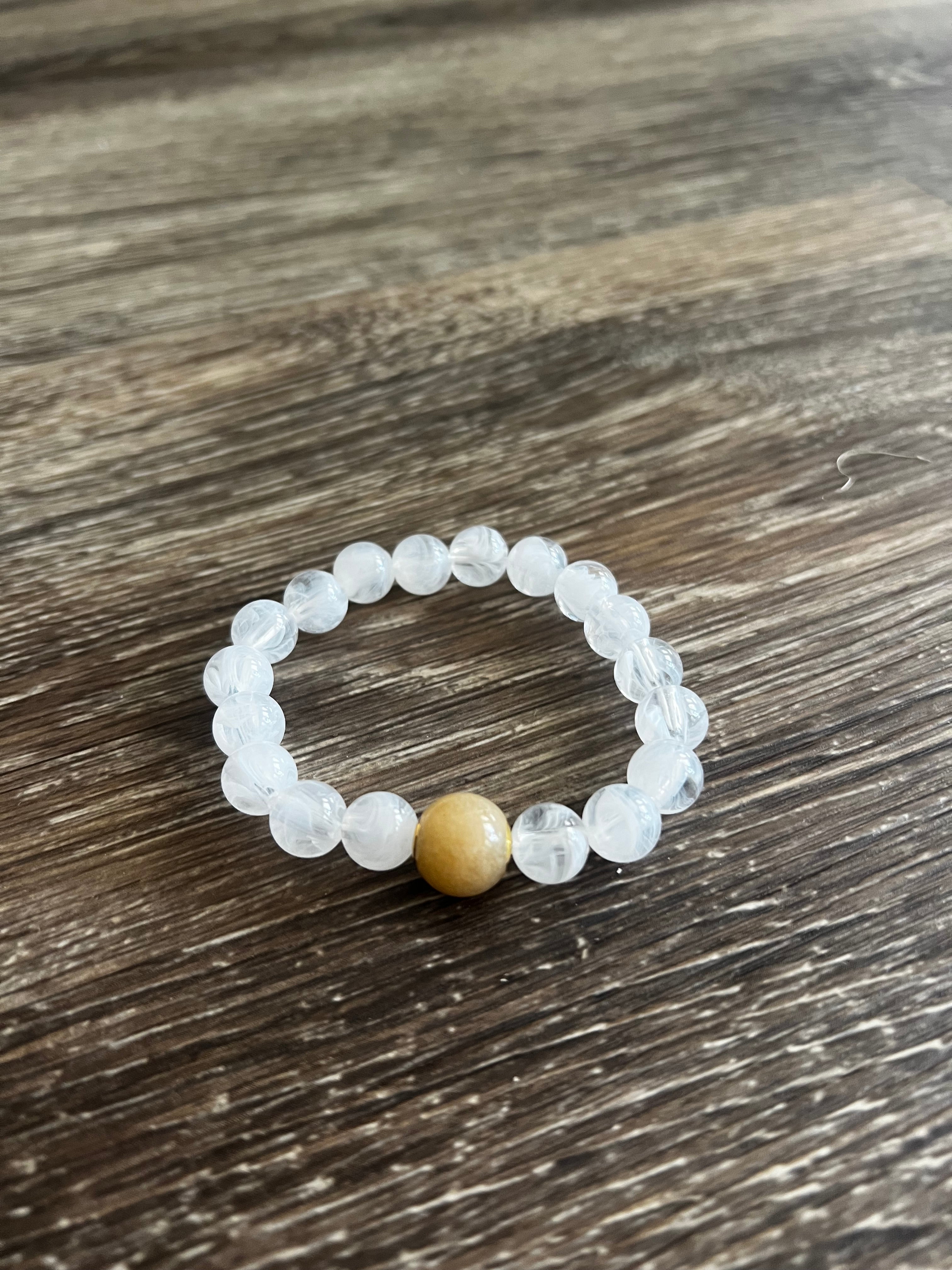Clear Light Bead Bracelet