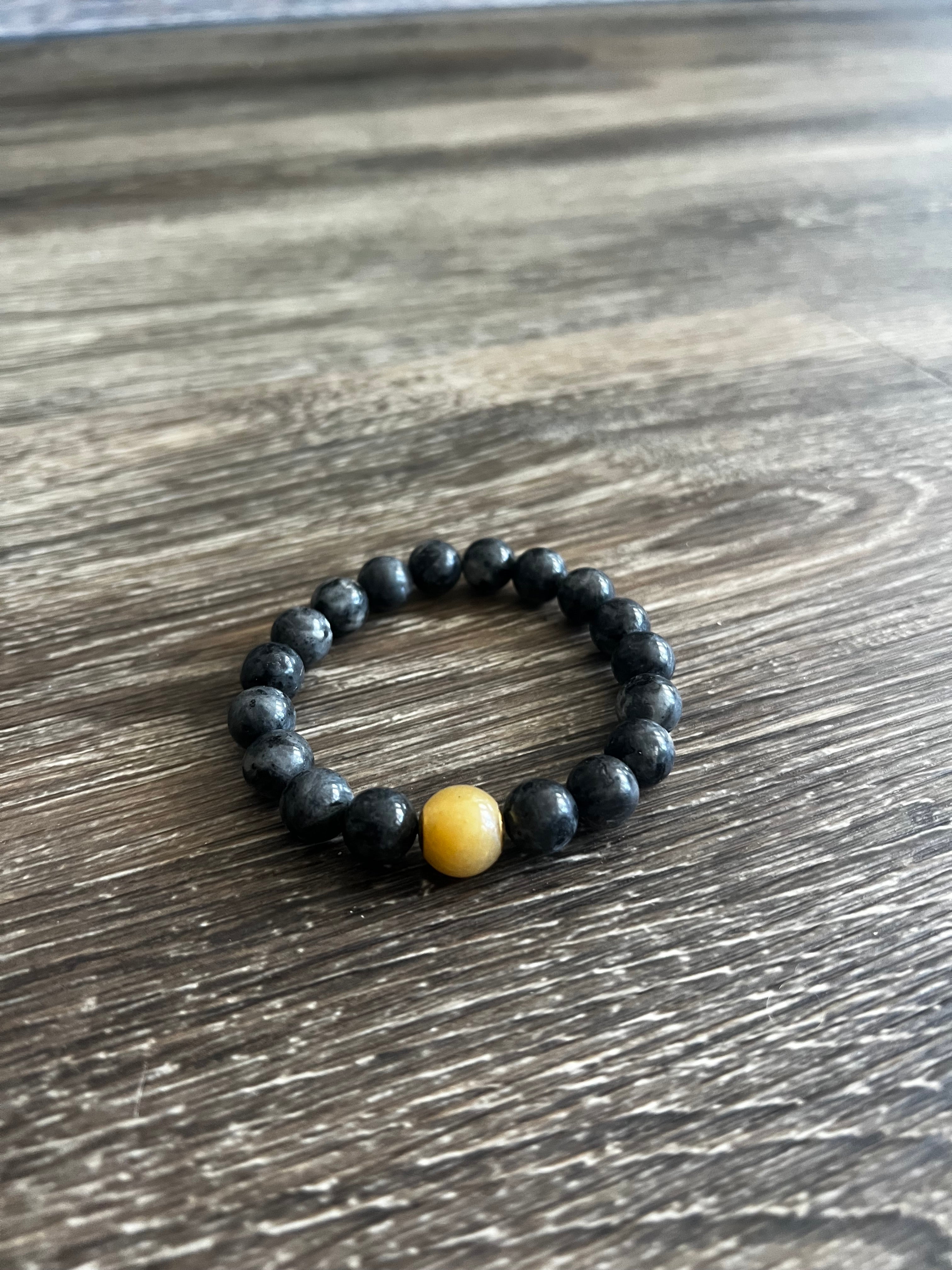 Black Heavy Bead Bracelet