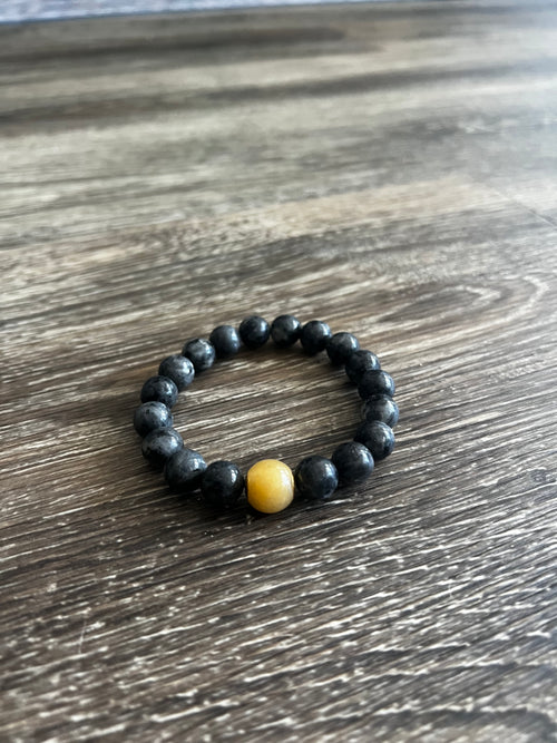 Black Heavy Bead Bracelet