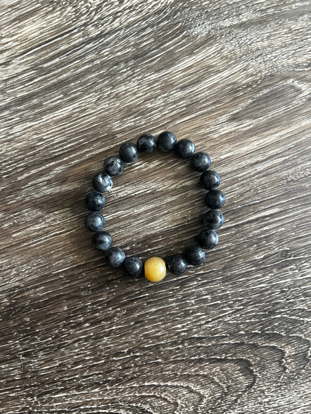 Black Heavy Bead Bracelet