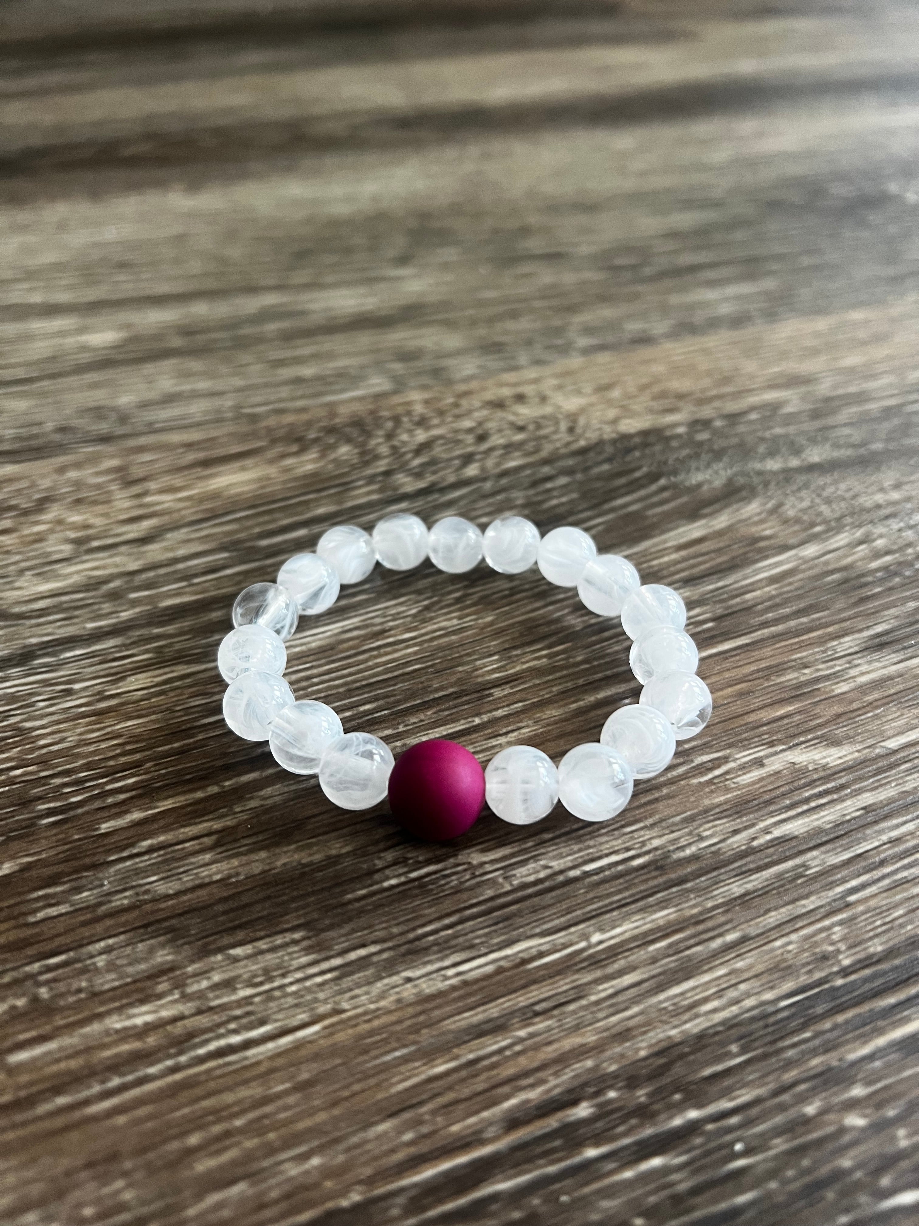 Clear Light Bead Bracelet