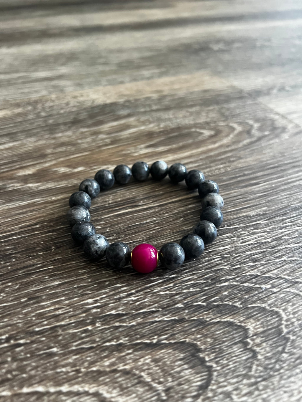 Black Heavy Bead Bracelet