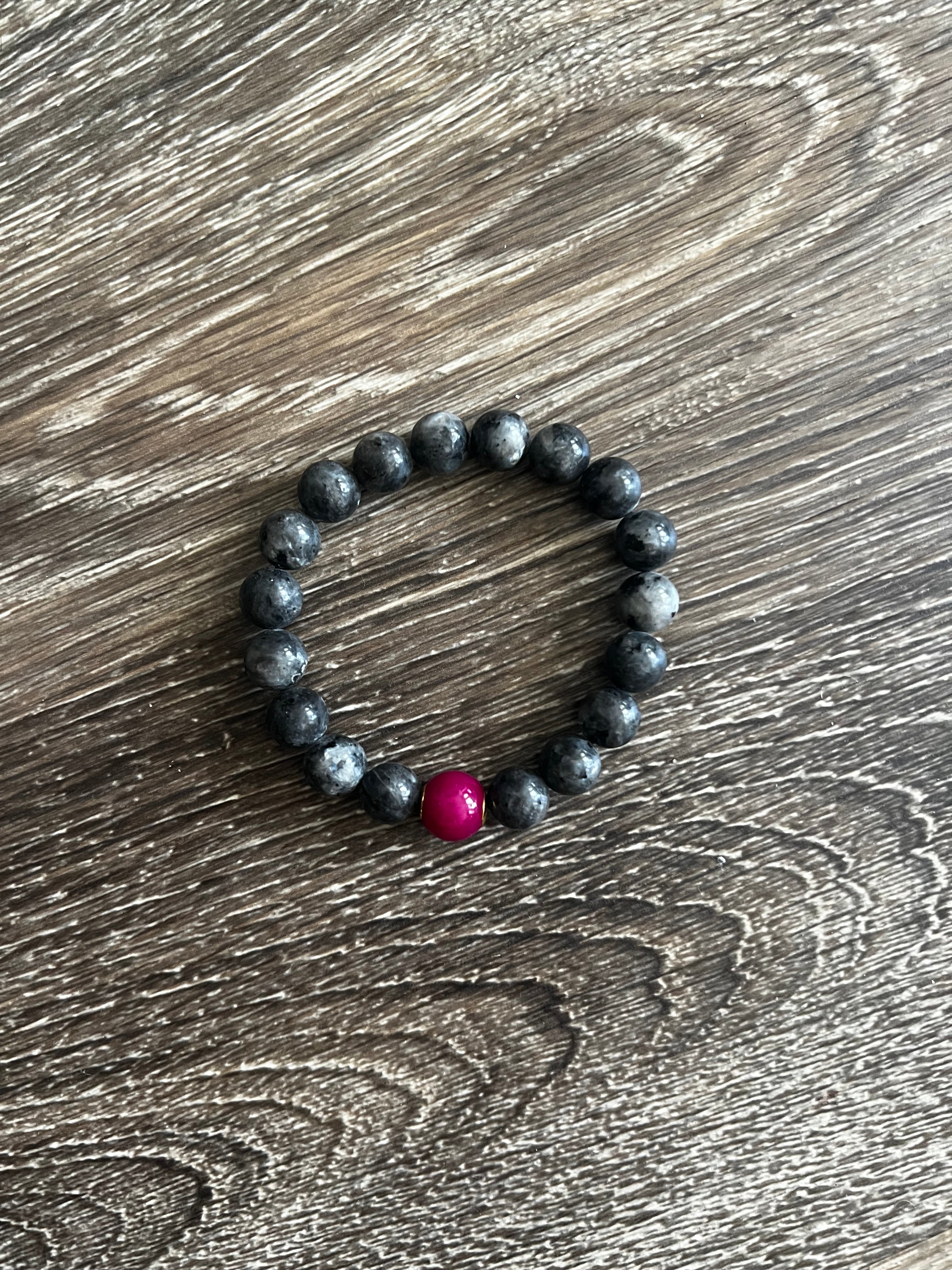 Black Heavy Bead Bracelet