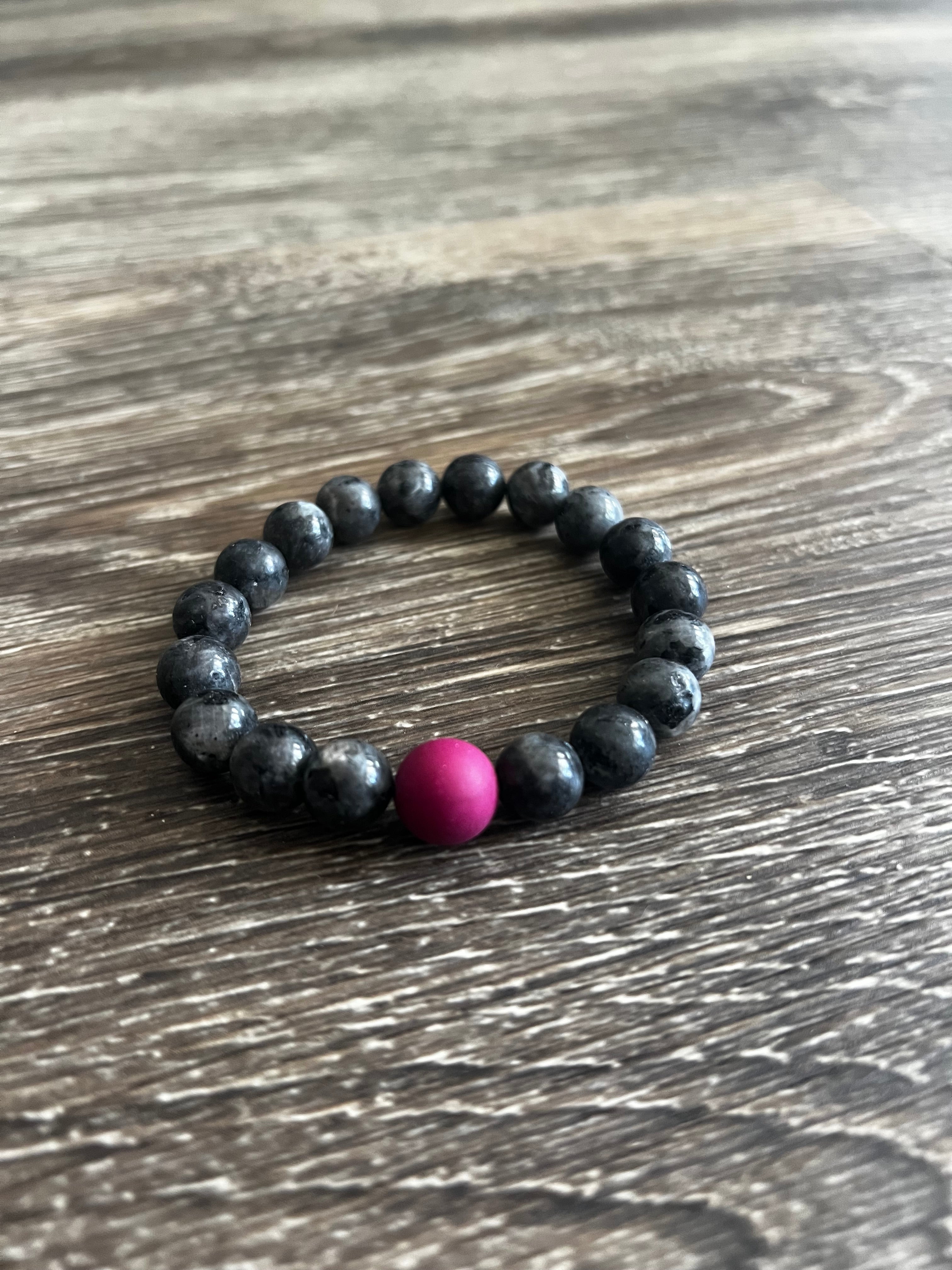 Black Heavy Bead Bracelet