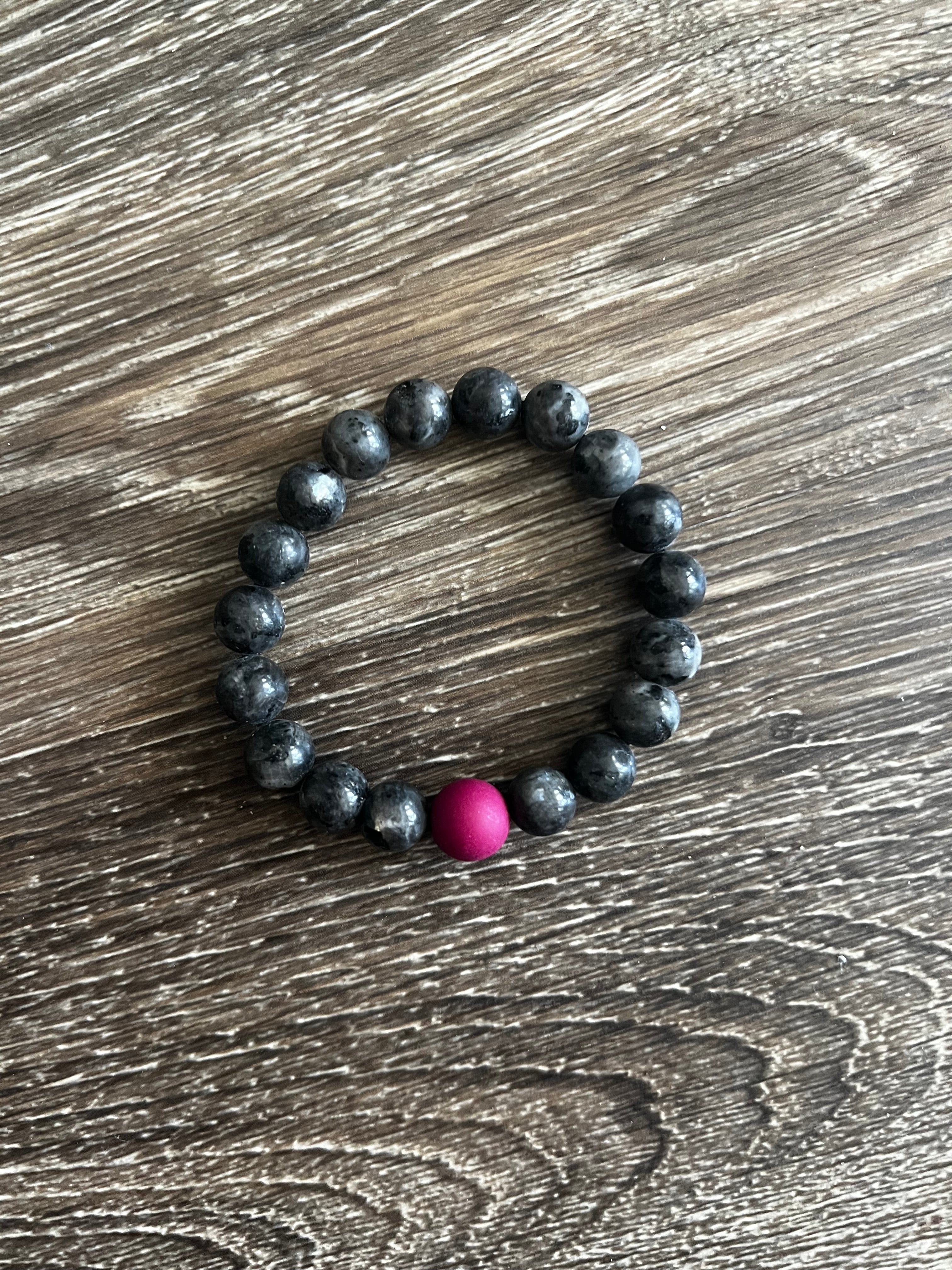 Black Heavy Bead Bracelet
