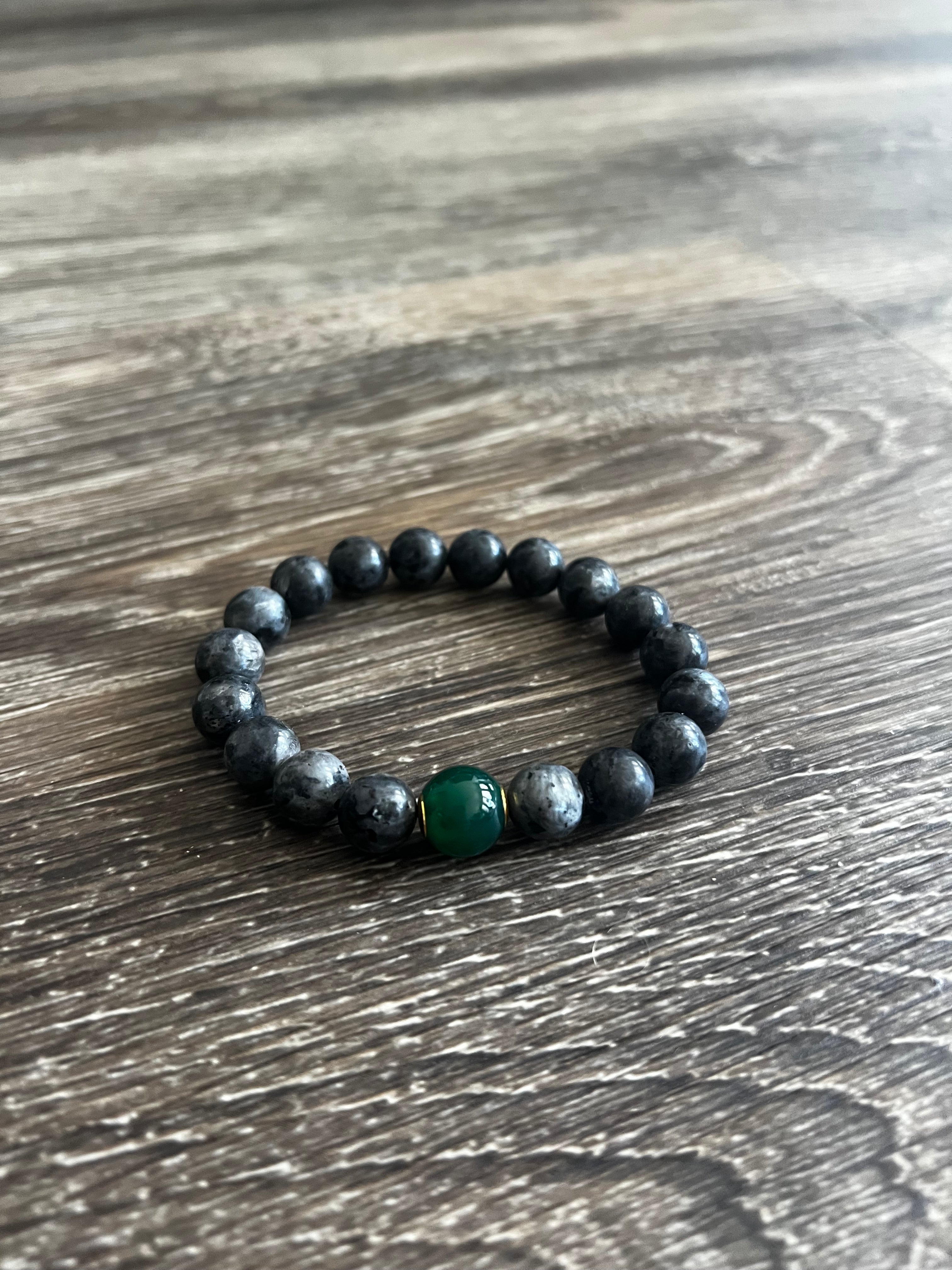 Black Heavy Bead Bracelet