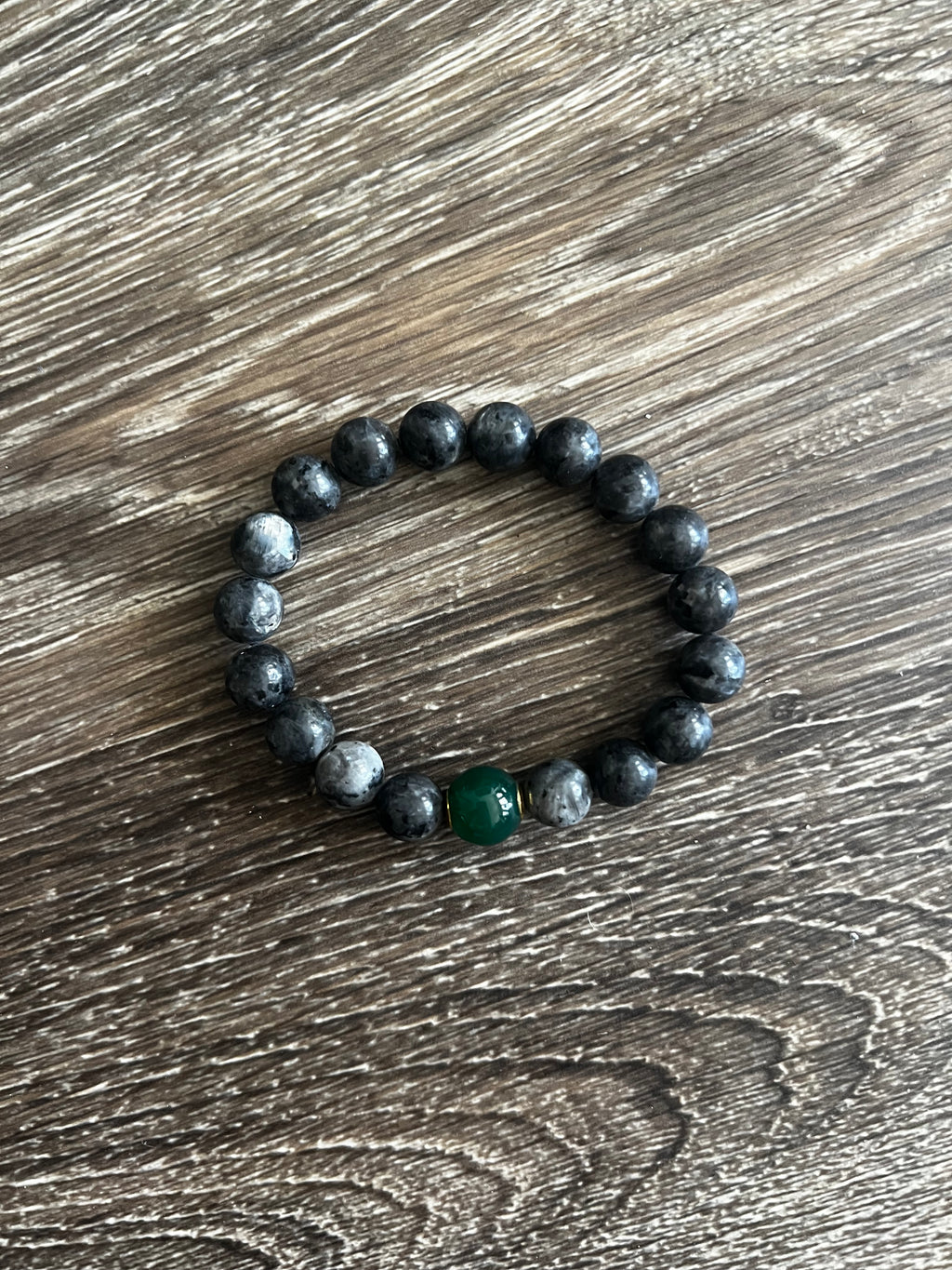 Black Heavy Bead Bracelet
