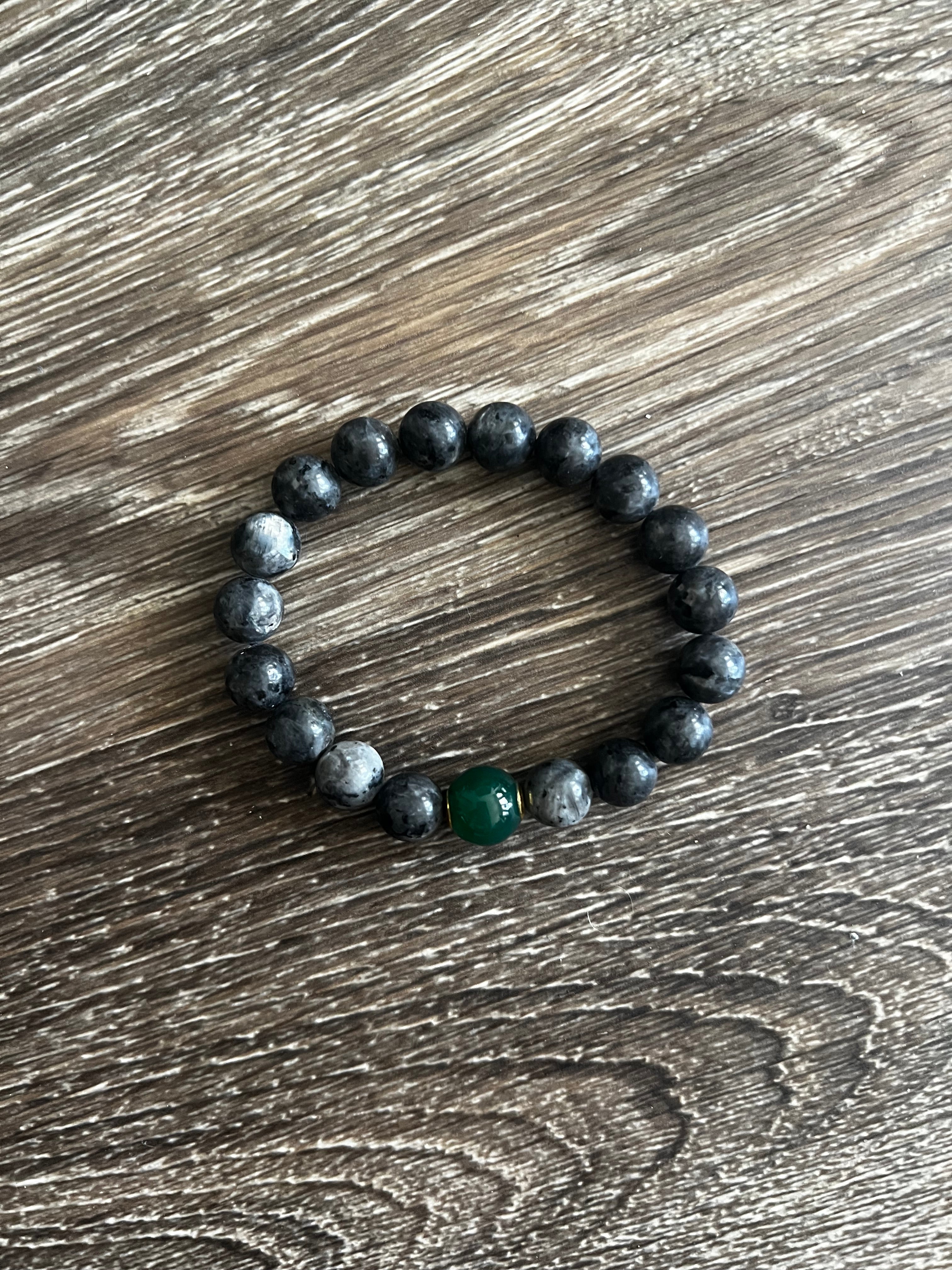 Black Heavy Bead Bracelet