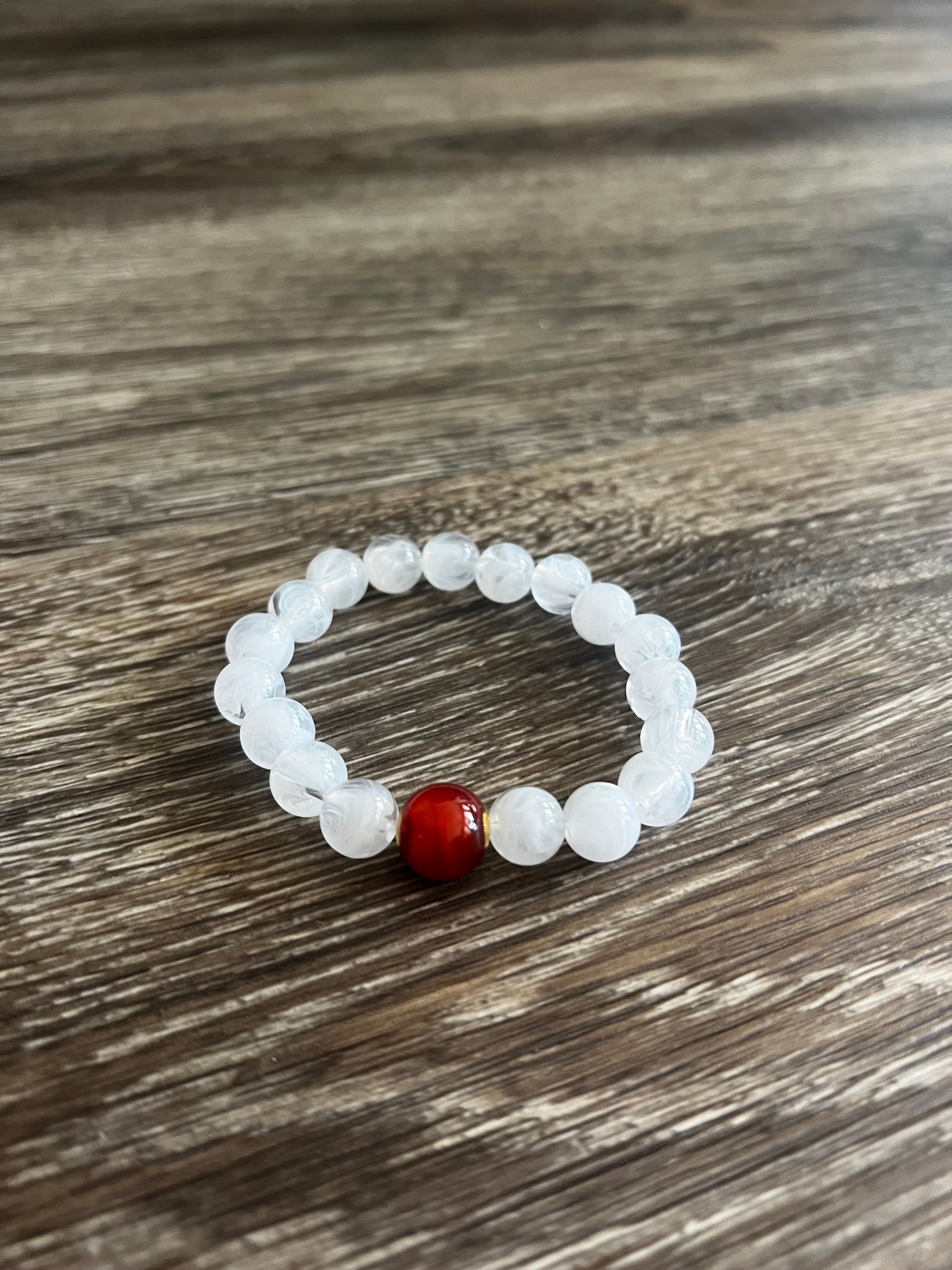 Clear Light Bead Bracelet
