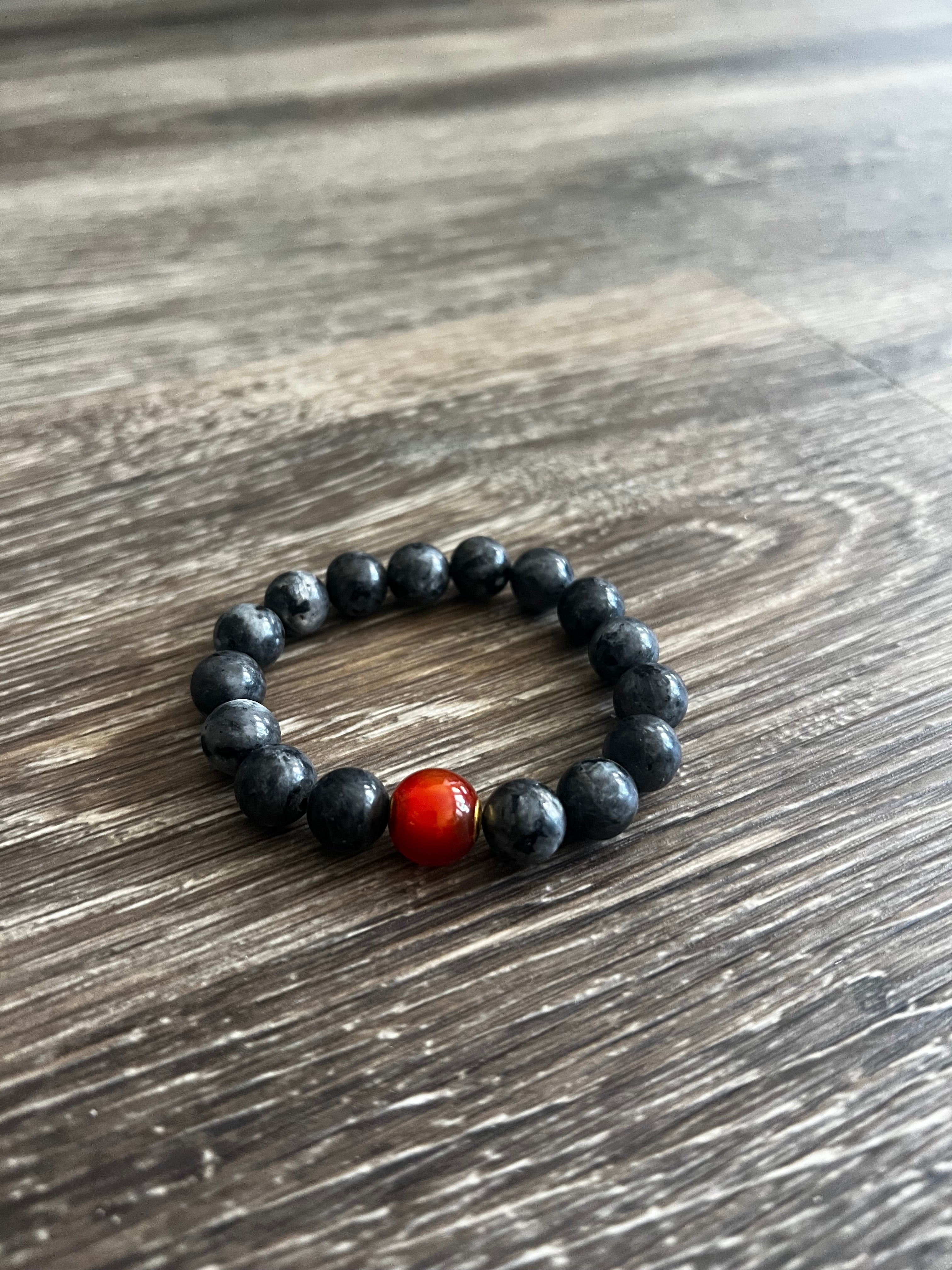 Black Heavy Bead Bracelet