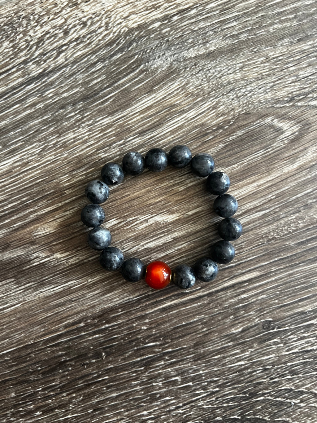 Black Heavy Bead Bracelet