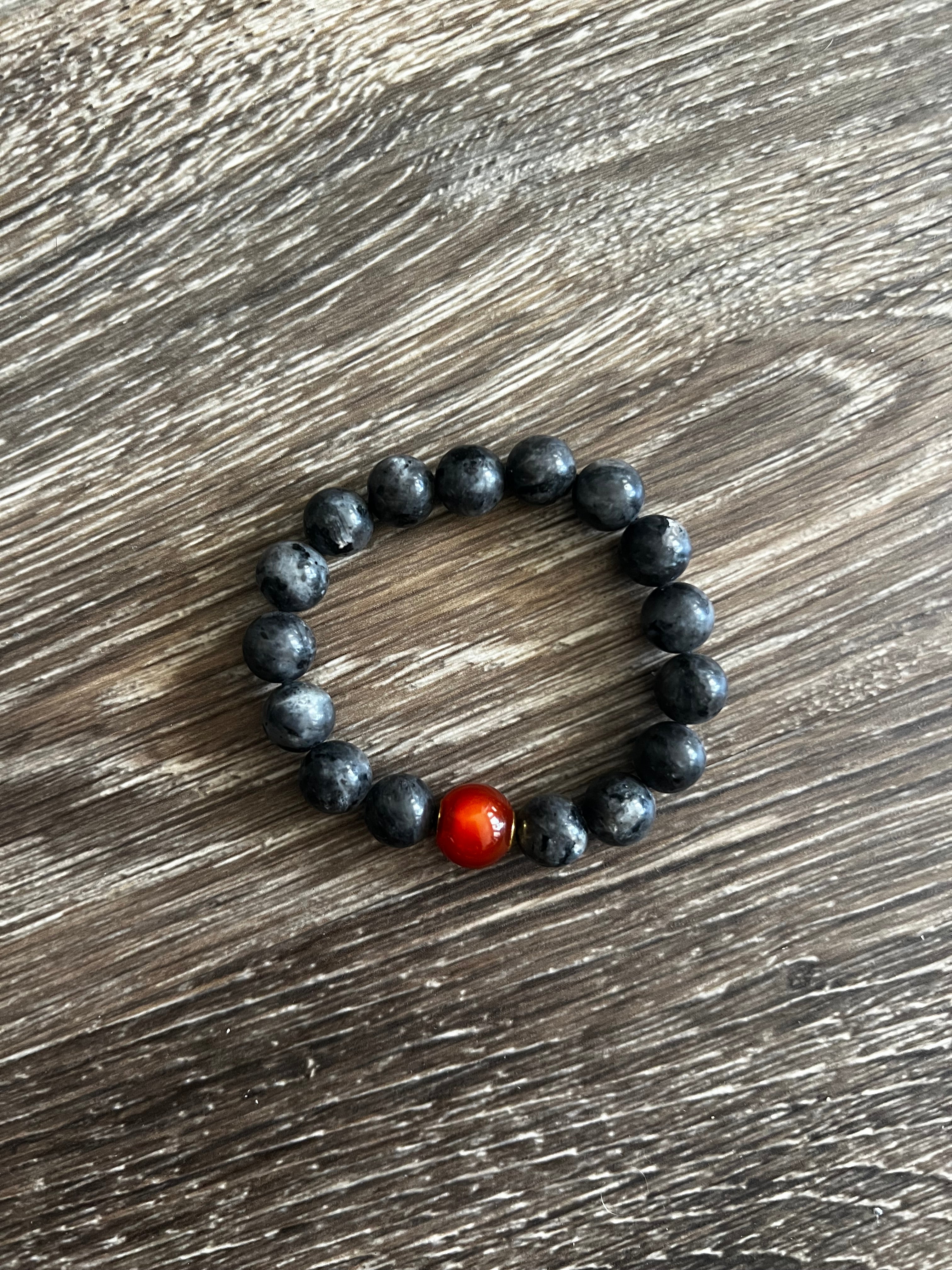 Black Heavy Bead Bracelet