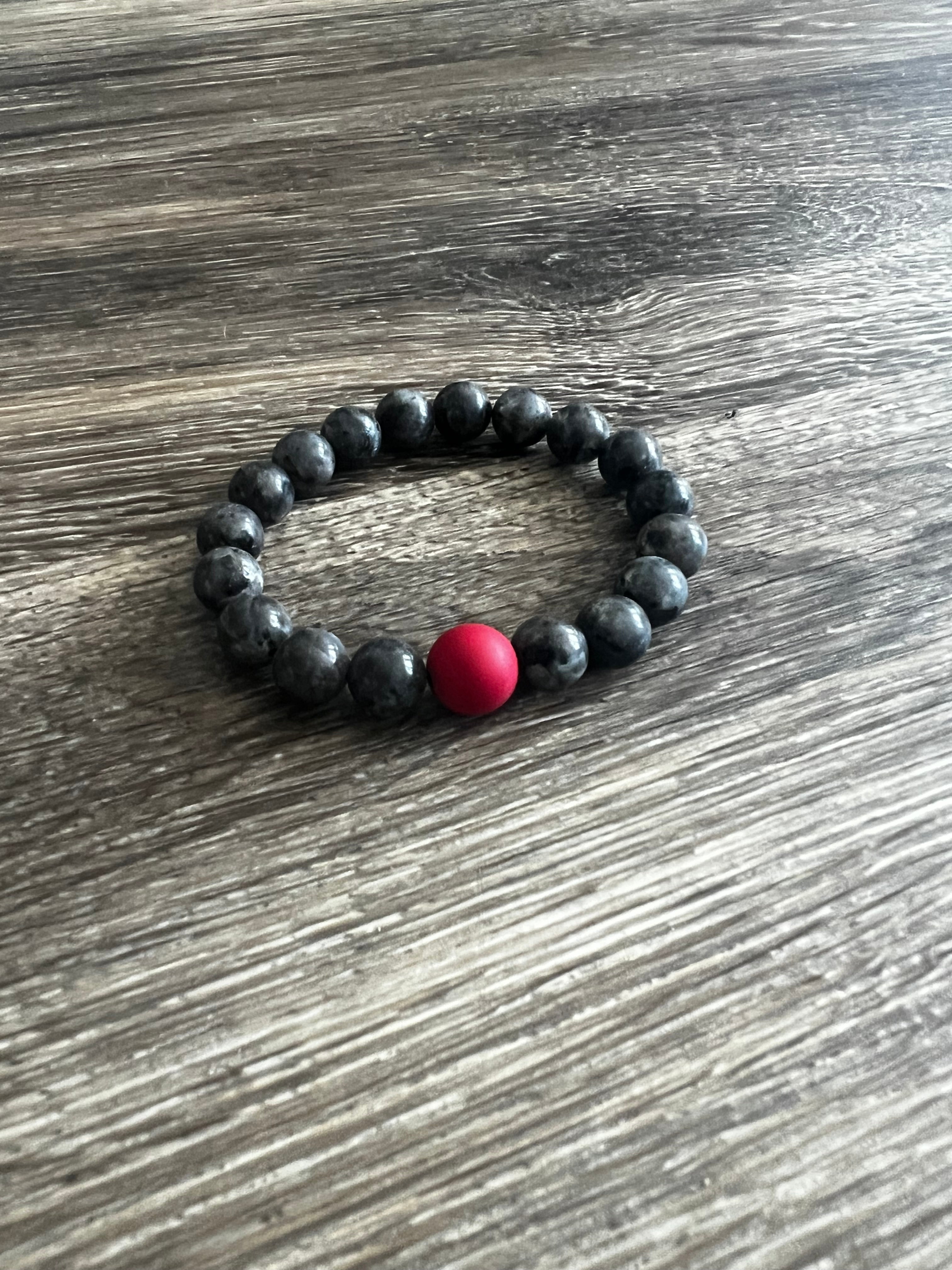 Black Heavy Bead Bracelet