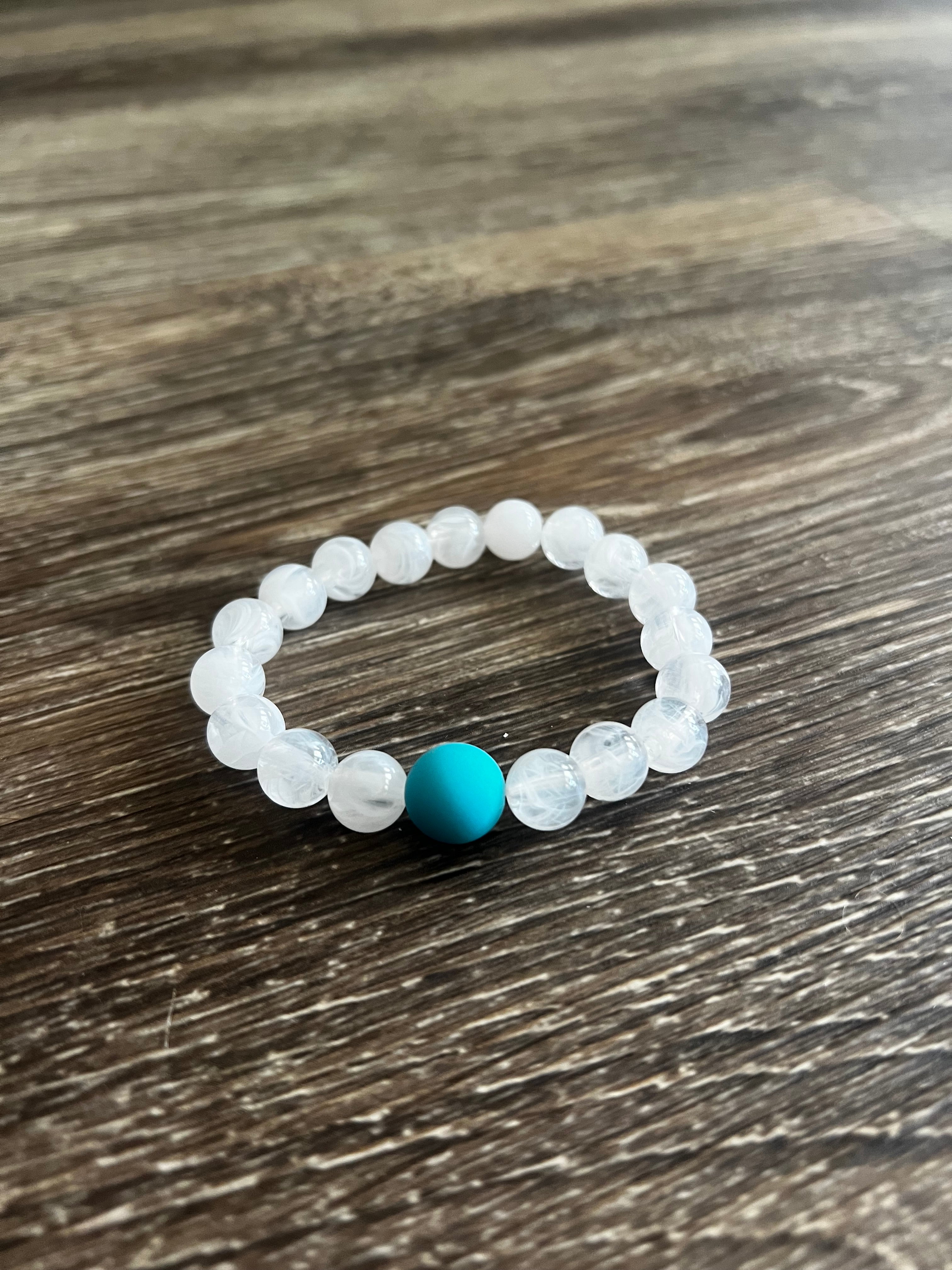 Clear Light Bead Bracelet