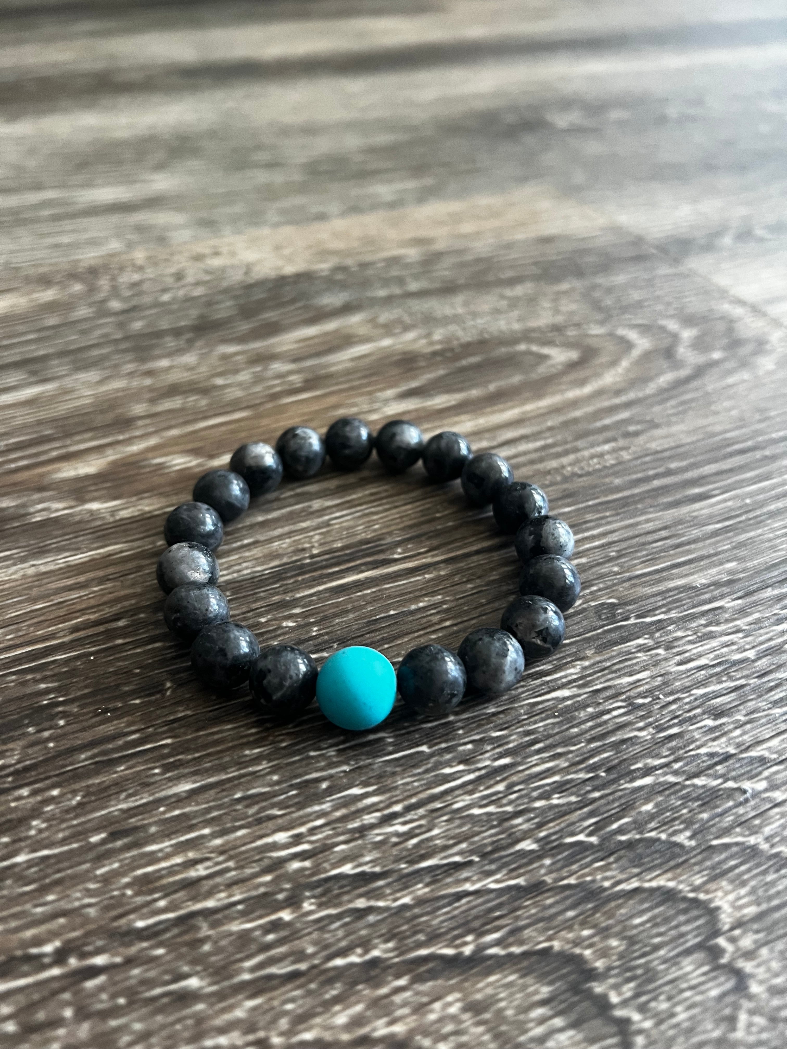 Black Heavy Bead Bracelet