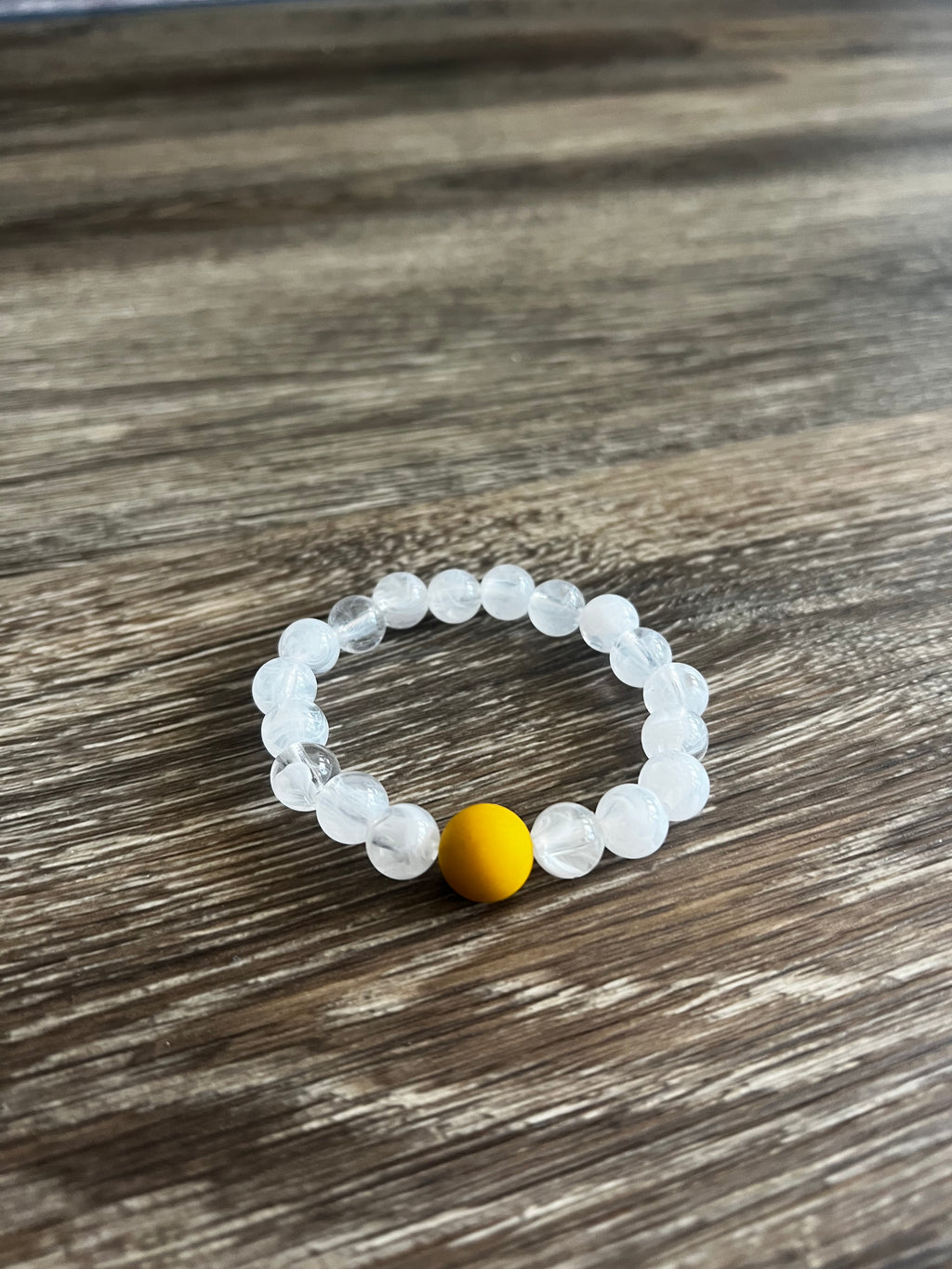 Clear Light Bead Bracelet