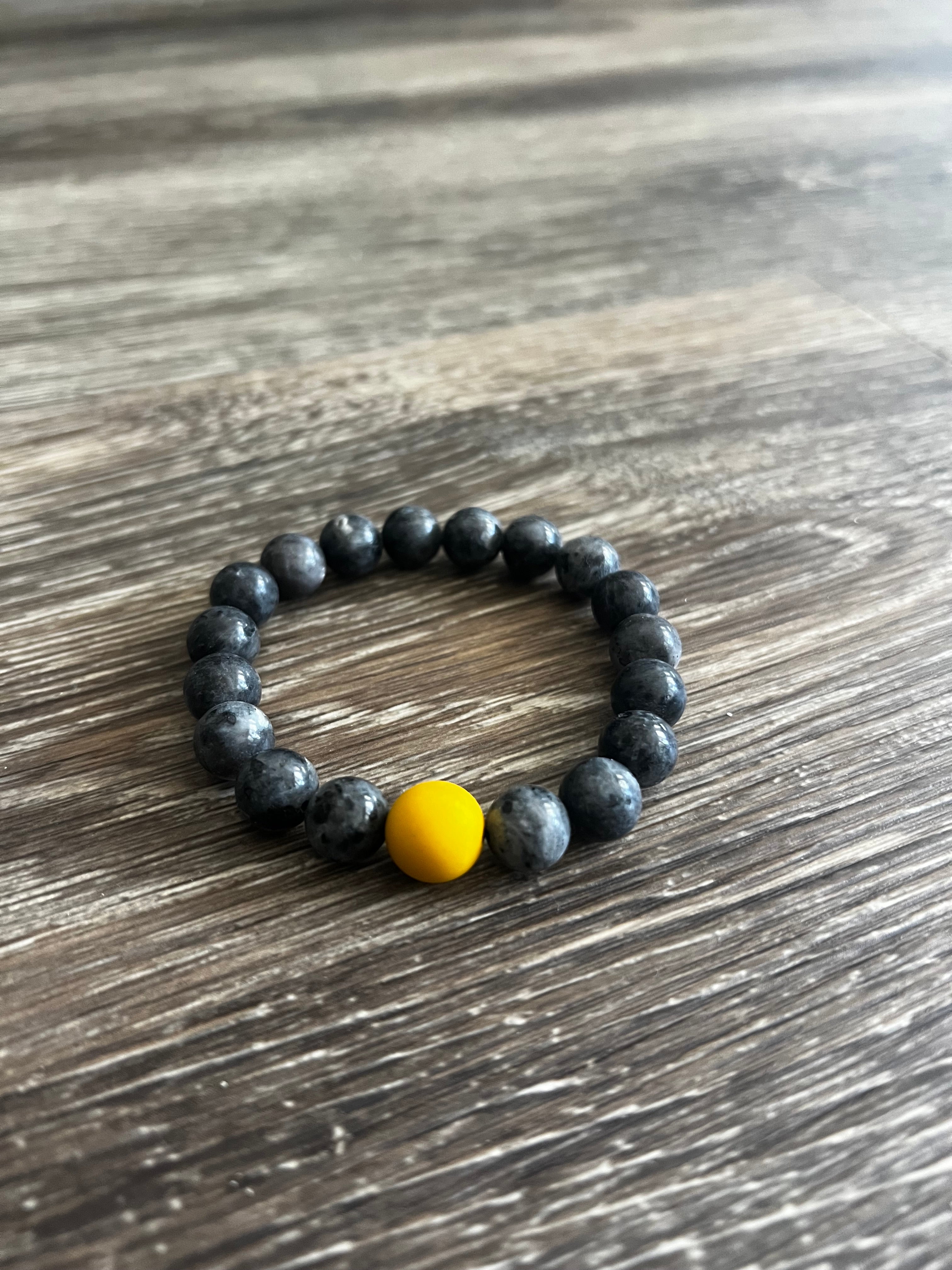 Black Heavy Bead Bracelet