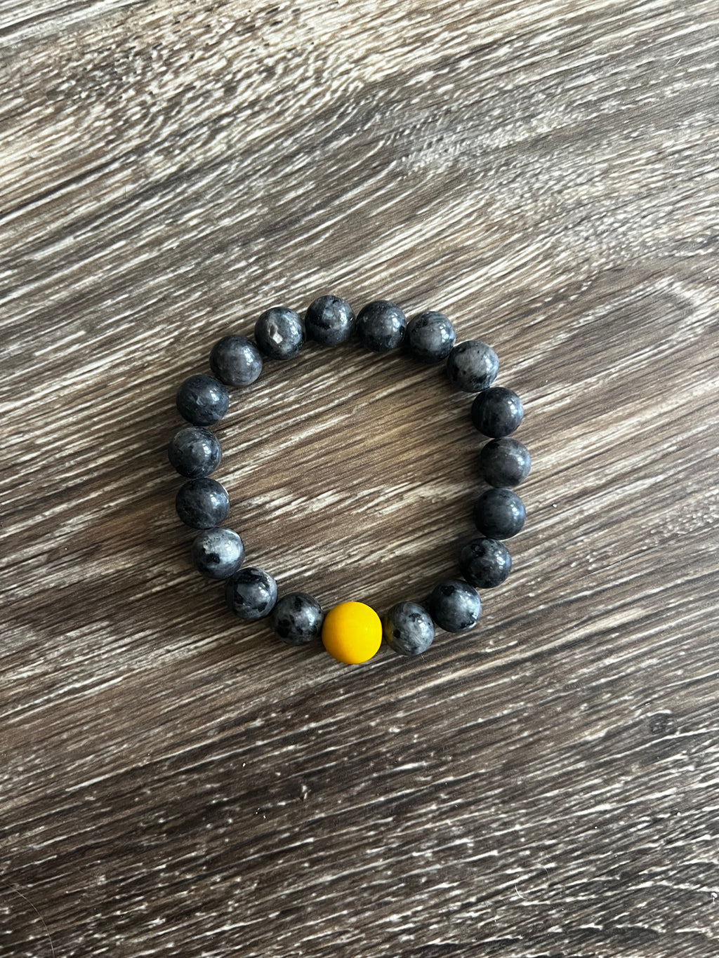 Black Heavy Bead Bracelet