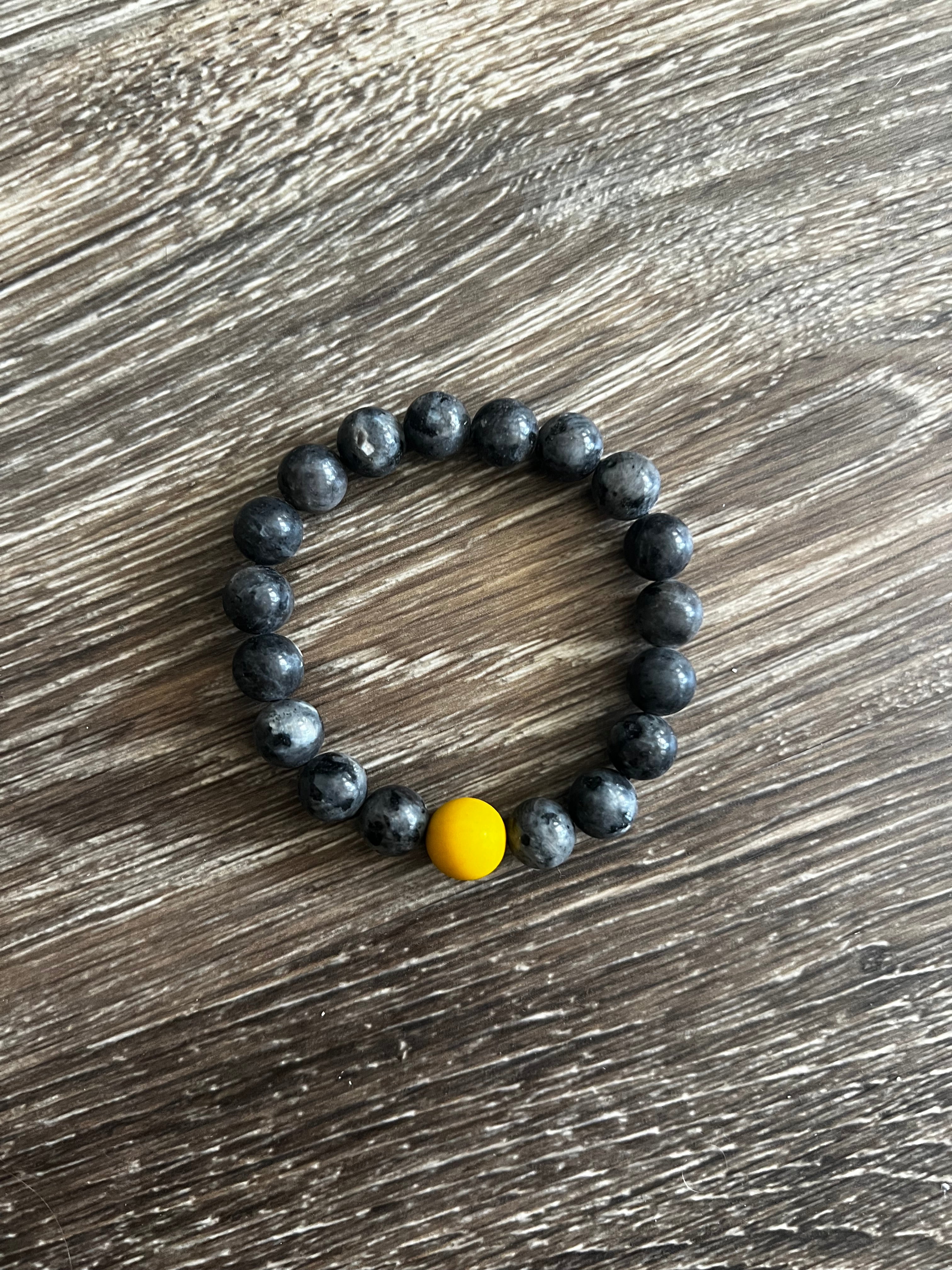 Black Heavy Bead Bracelet